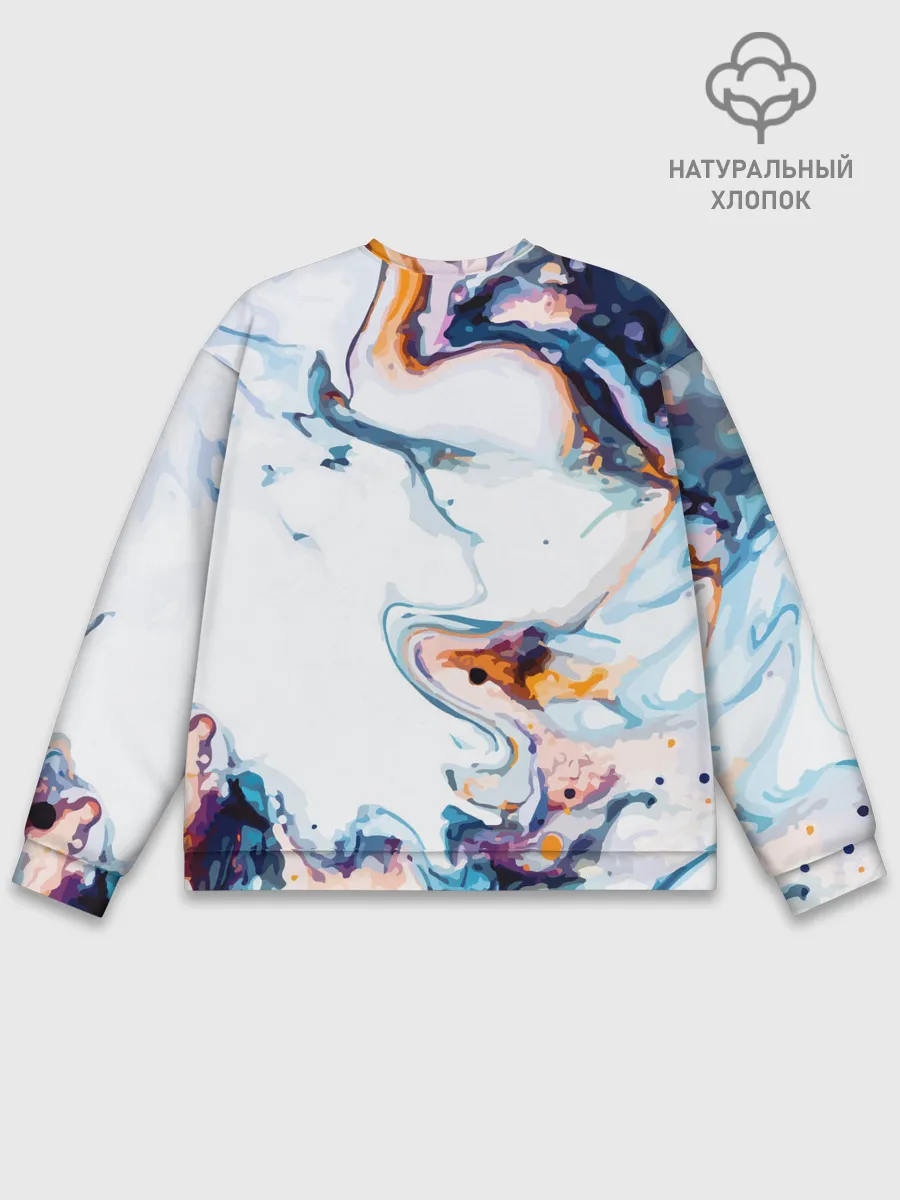 Мужской свитшот базовый / Брызги красок