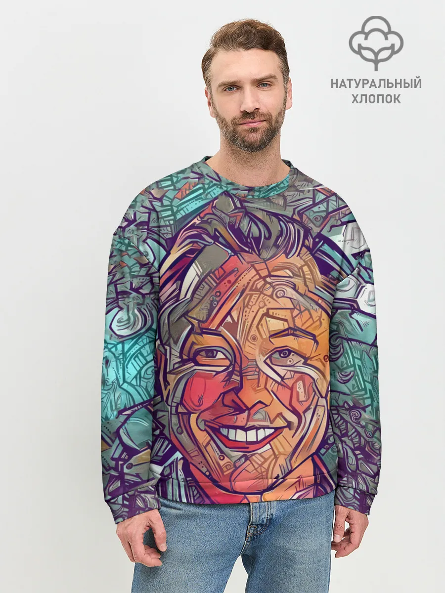 Мужской свитшот базовый / МАСК-БОТ