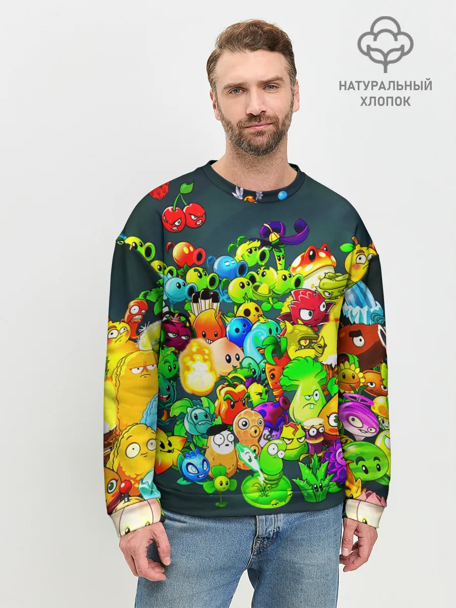 Мужской свитшот базовый / Plants vs. Zombies