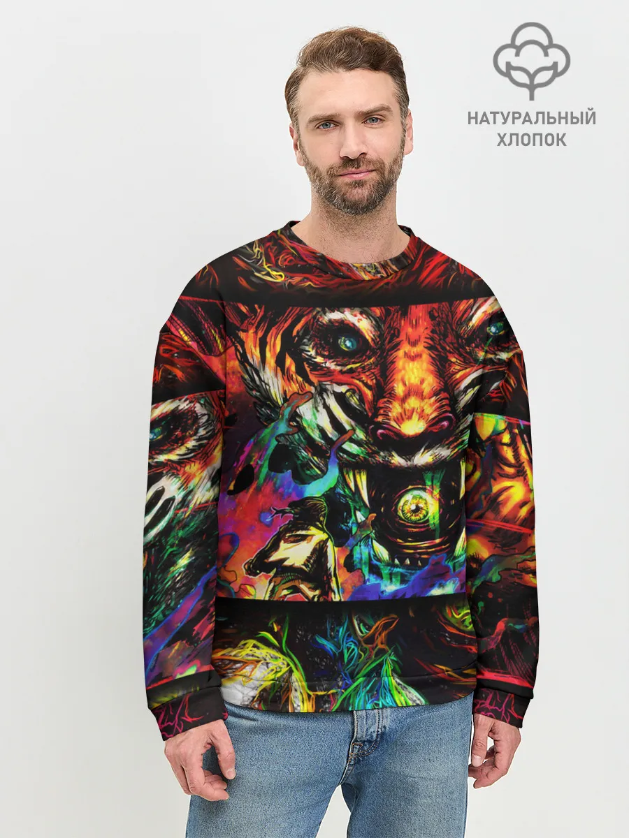 Мужской свитшот базовый / HOTLINE MIAMI