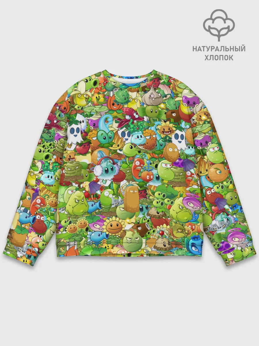 Мужской свитшот базовый / PLANTS VS ZOMBIES
