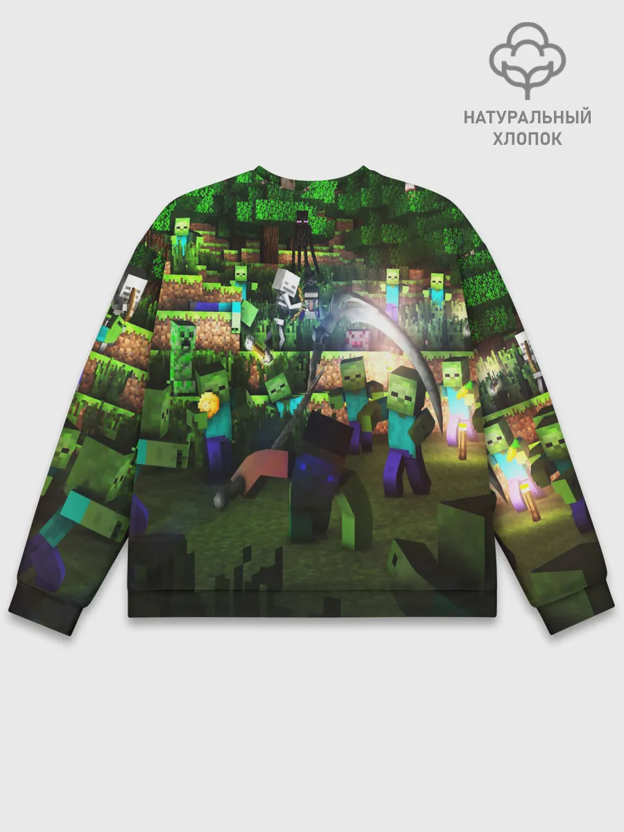 Мужской свитшот базовый / MINECRAFT Creeper