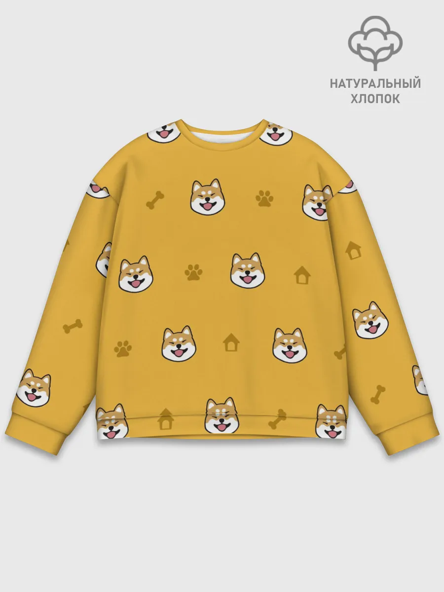 Мужской свитшот базовый / Сиба-ину. Акита-ину.