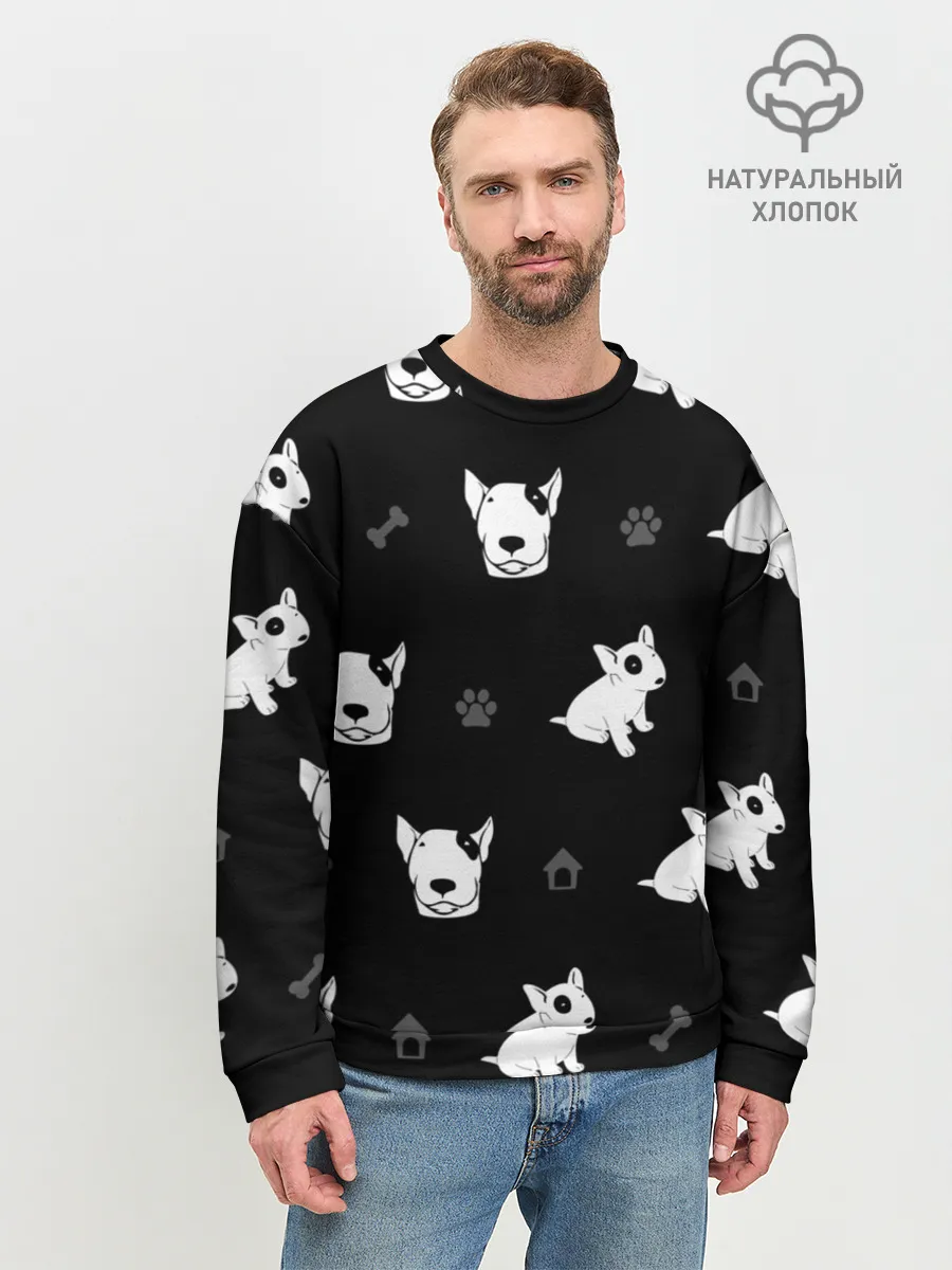 Мужской свитшот базовый / Английский бультерьер