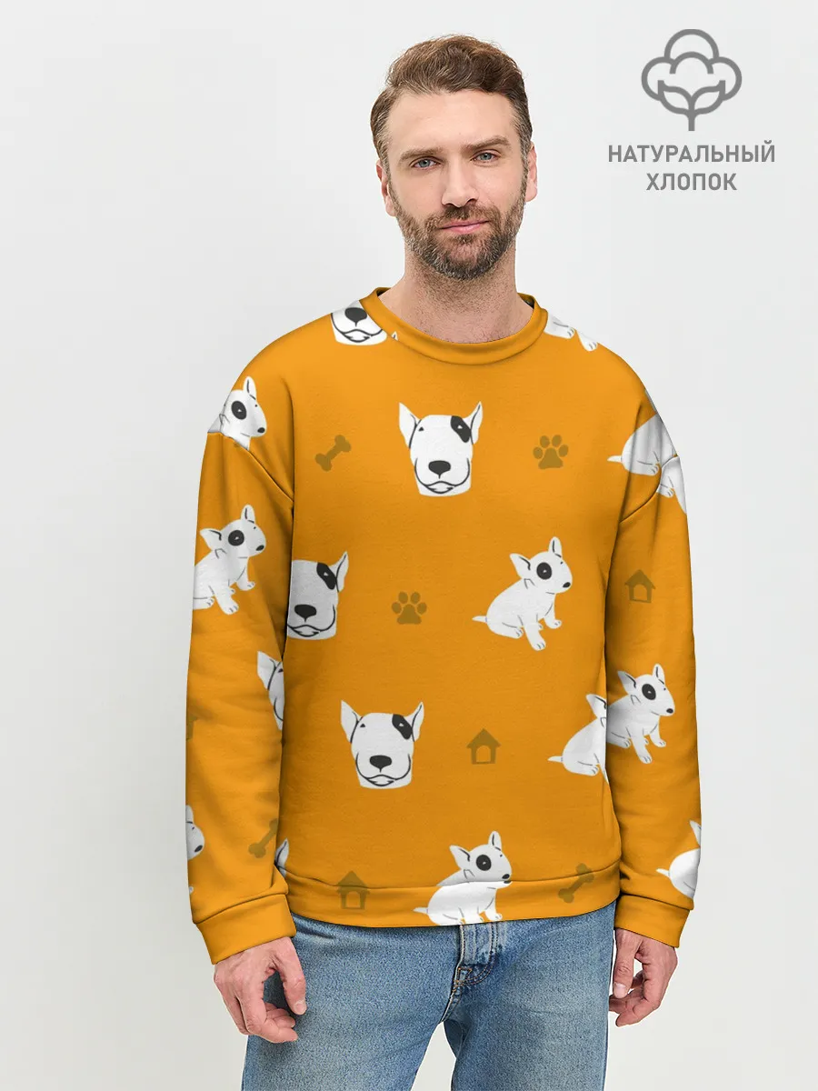 Мужской свитшот базовый / Английский бультерьер