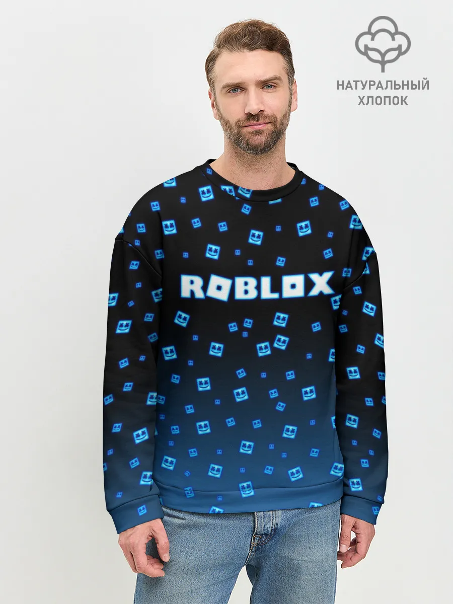 Мужской свитшот базовый / Roblox X Marshmello