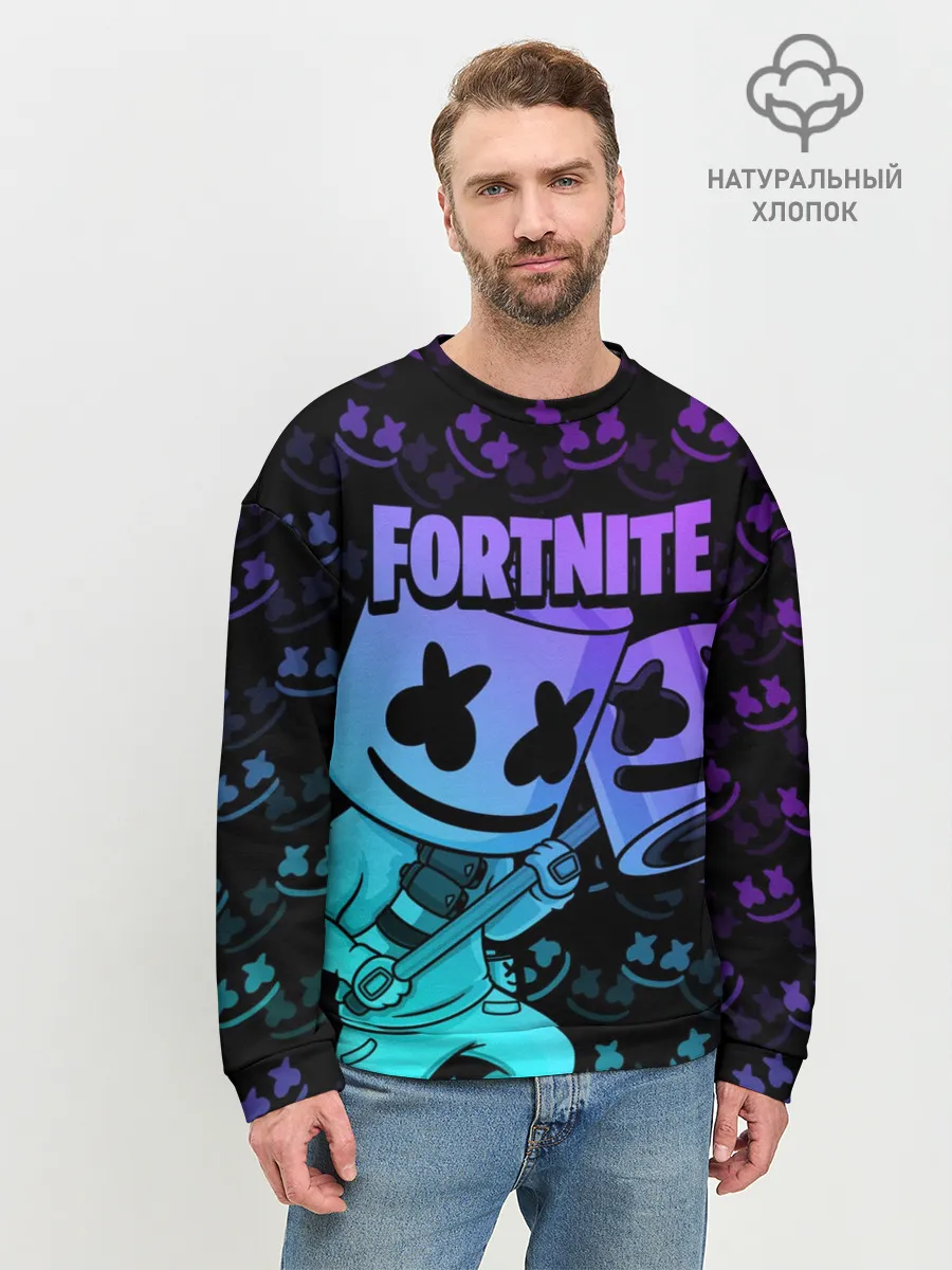 Мужской свитшот базовый / FORTNITE MARSHMELLO