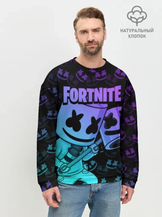 Мужской свитшот базовый / FORTNITE MARSHMELLO