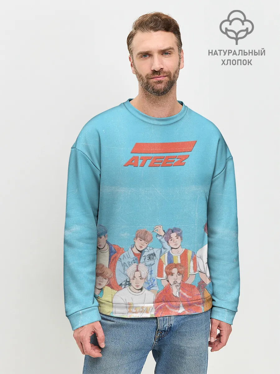 Мужской свитшот базовый / Ateez K-pop