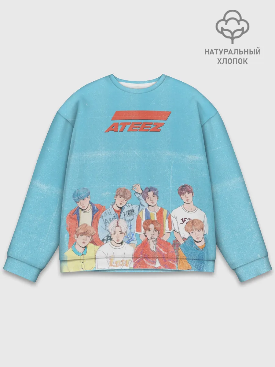 Мужской свитшот базовый / Ateez K-pop