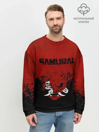 Мужской свитшот базовый / Cyberpunk 2077 | Samurai.