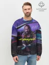 Мужской свитшот базовый / CYBERPUNK 2077 - КИАНУ