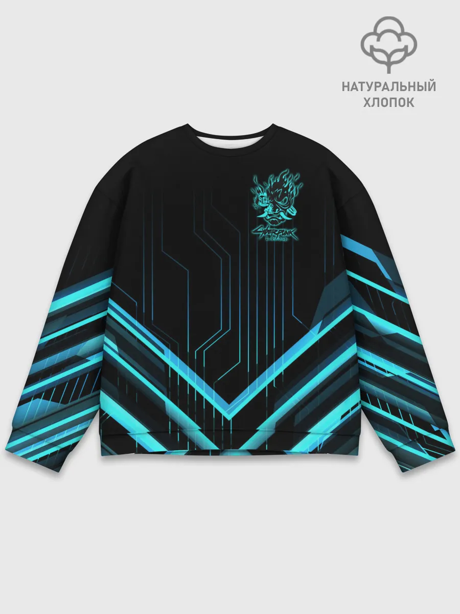 Мужской свитшот базовый / Cyberpunk 2077