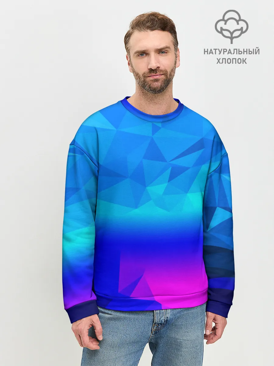Мужской свитшот базовый / ABSTRACT NEON