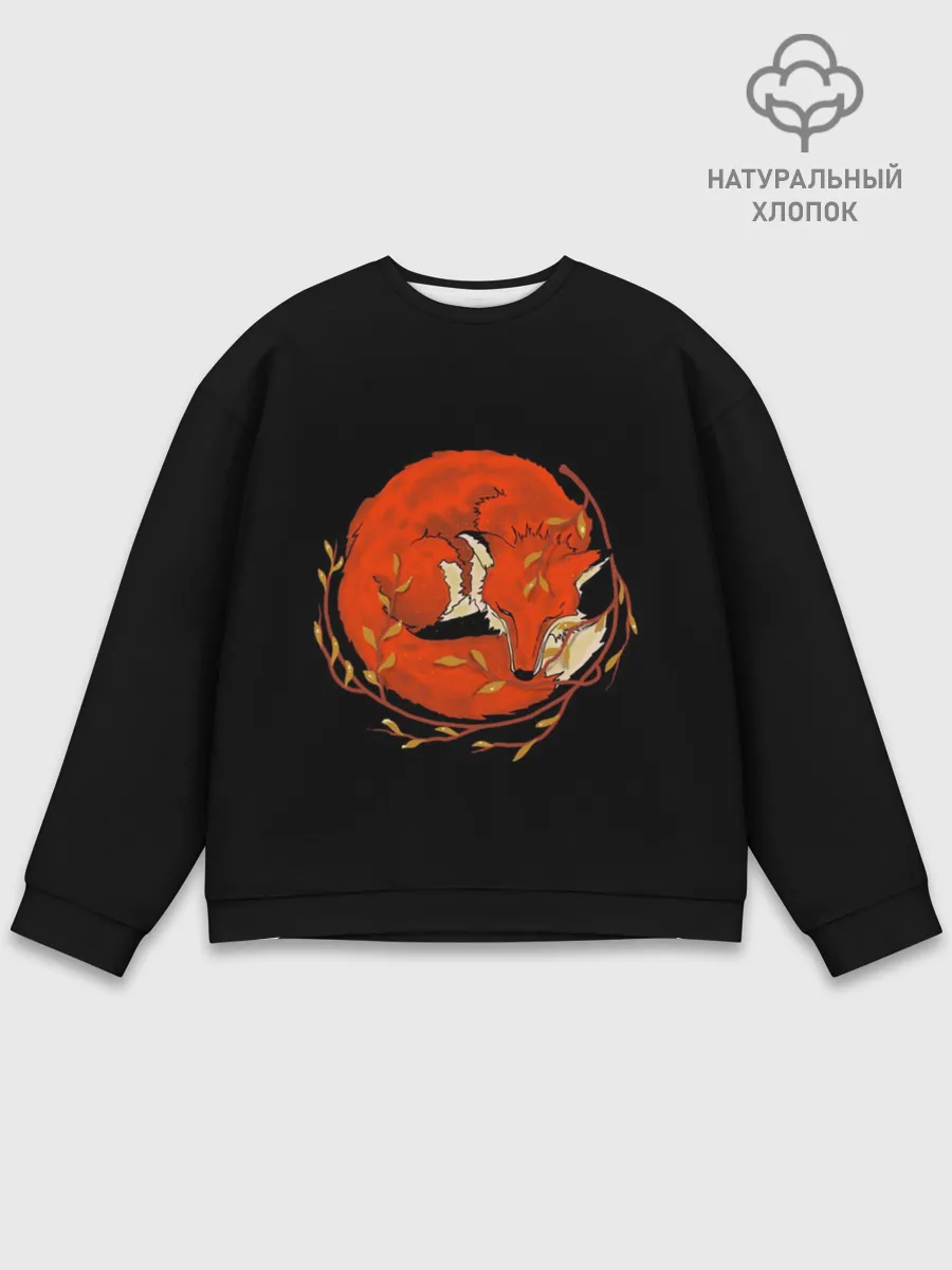 Мужской свитшот базовый / Лиса