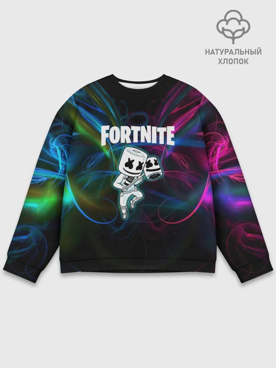 Мужской свитшот базовый / Fortnite x Marshmallow.