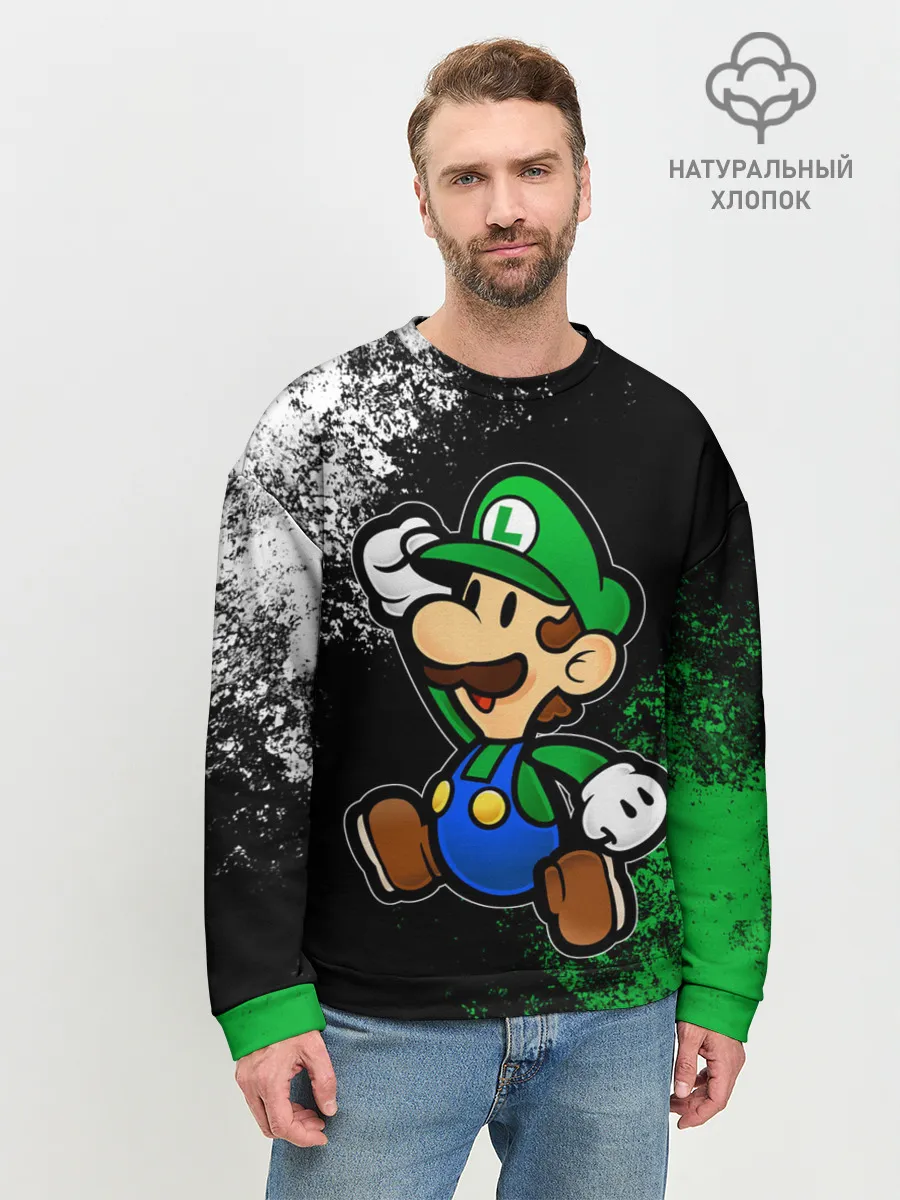 Мужской свитшот базовый / Luigis Mansion