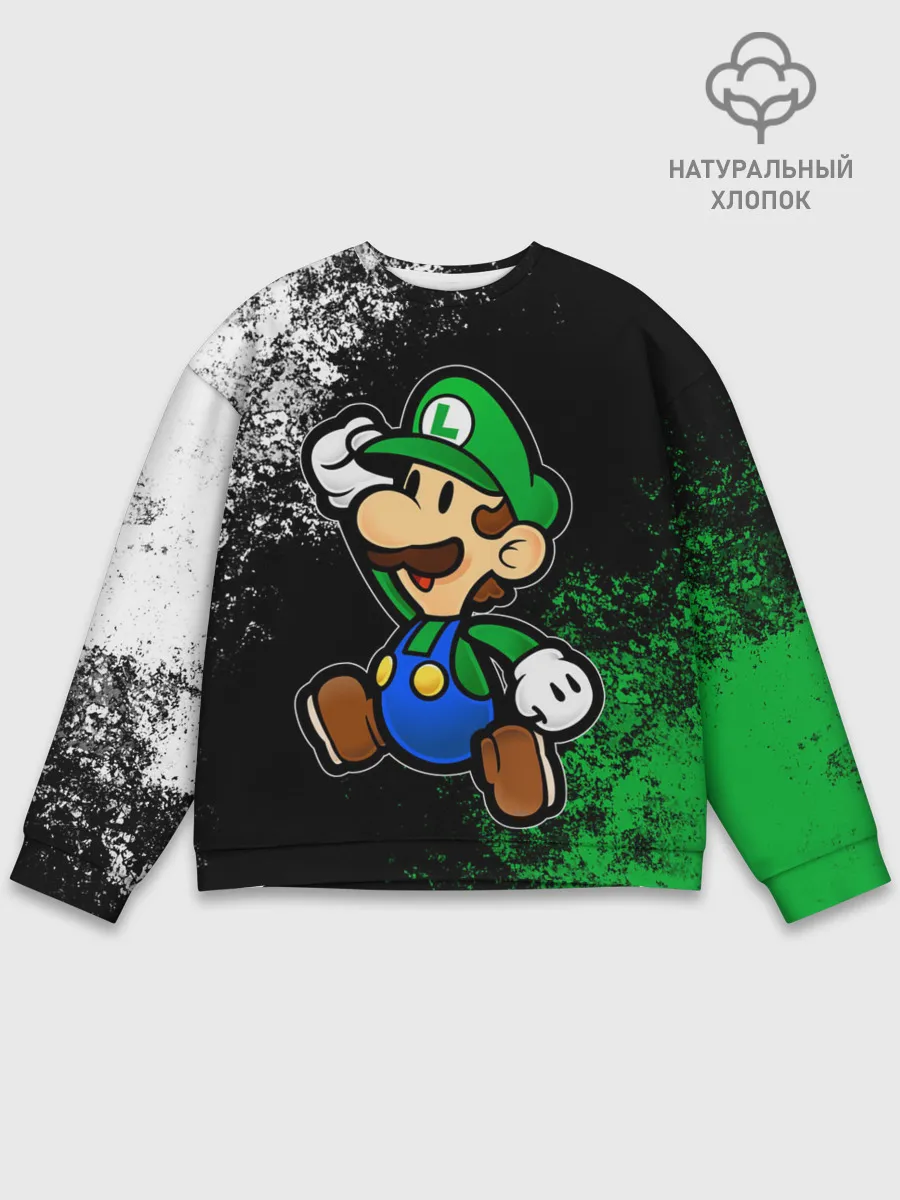 Мужской свитшот базовый / Luigis Mansion