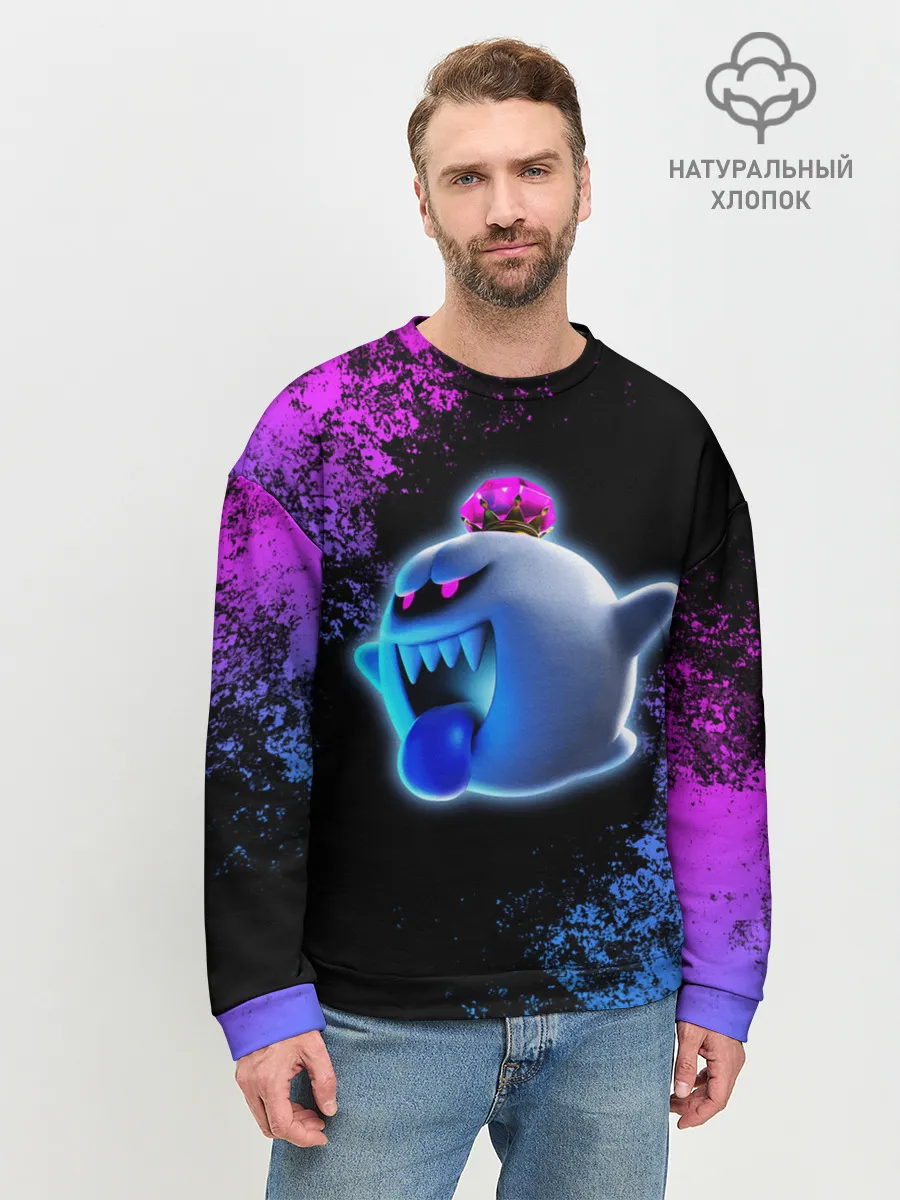 Мужской свитшот базовый / Luigis Mansion