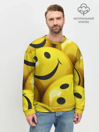 Мужской свитшот базовый / YELLOW SMILE