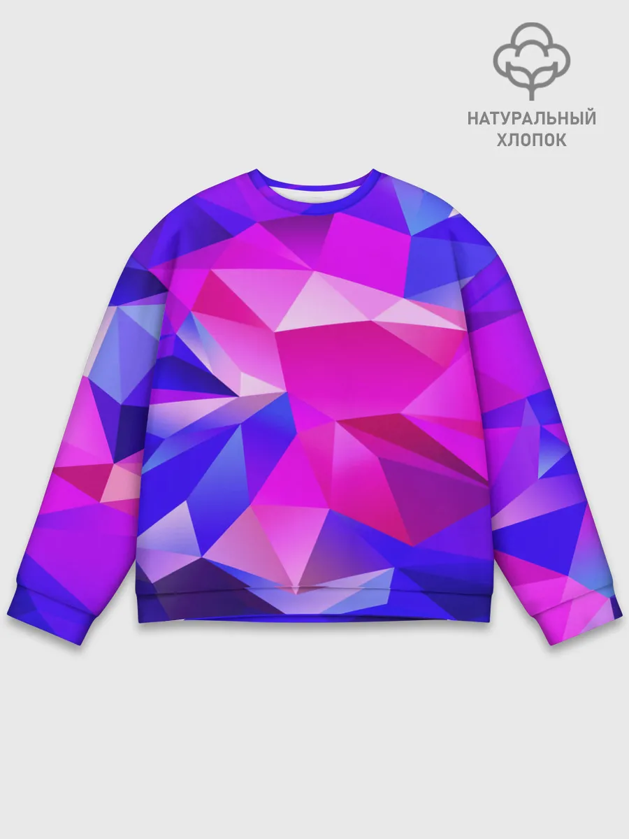 Мужской свитшот базовый / NEON POLYGON