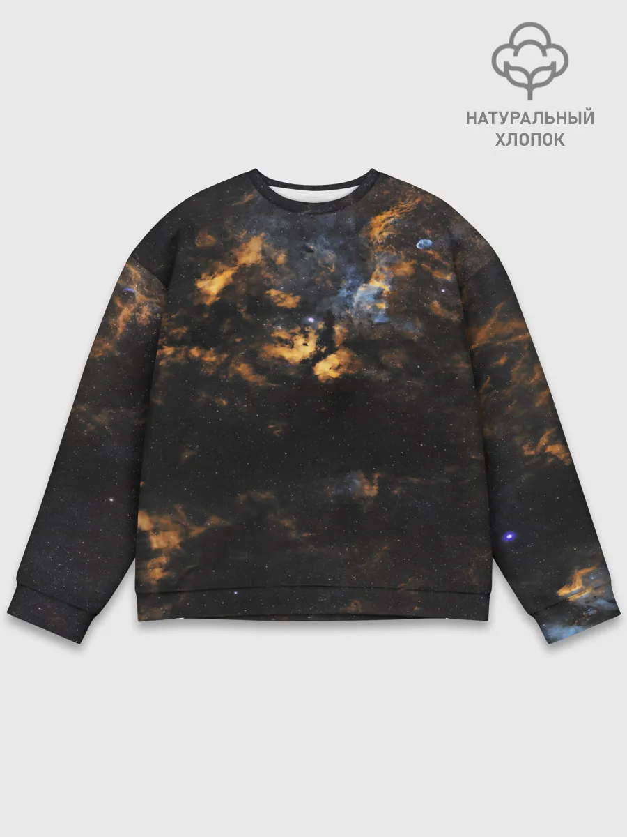 Мужской свитшот базовый / Космическое небо