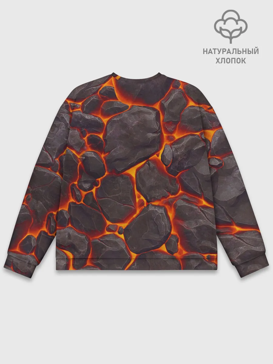 Мужской свитшот базовый / Лава