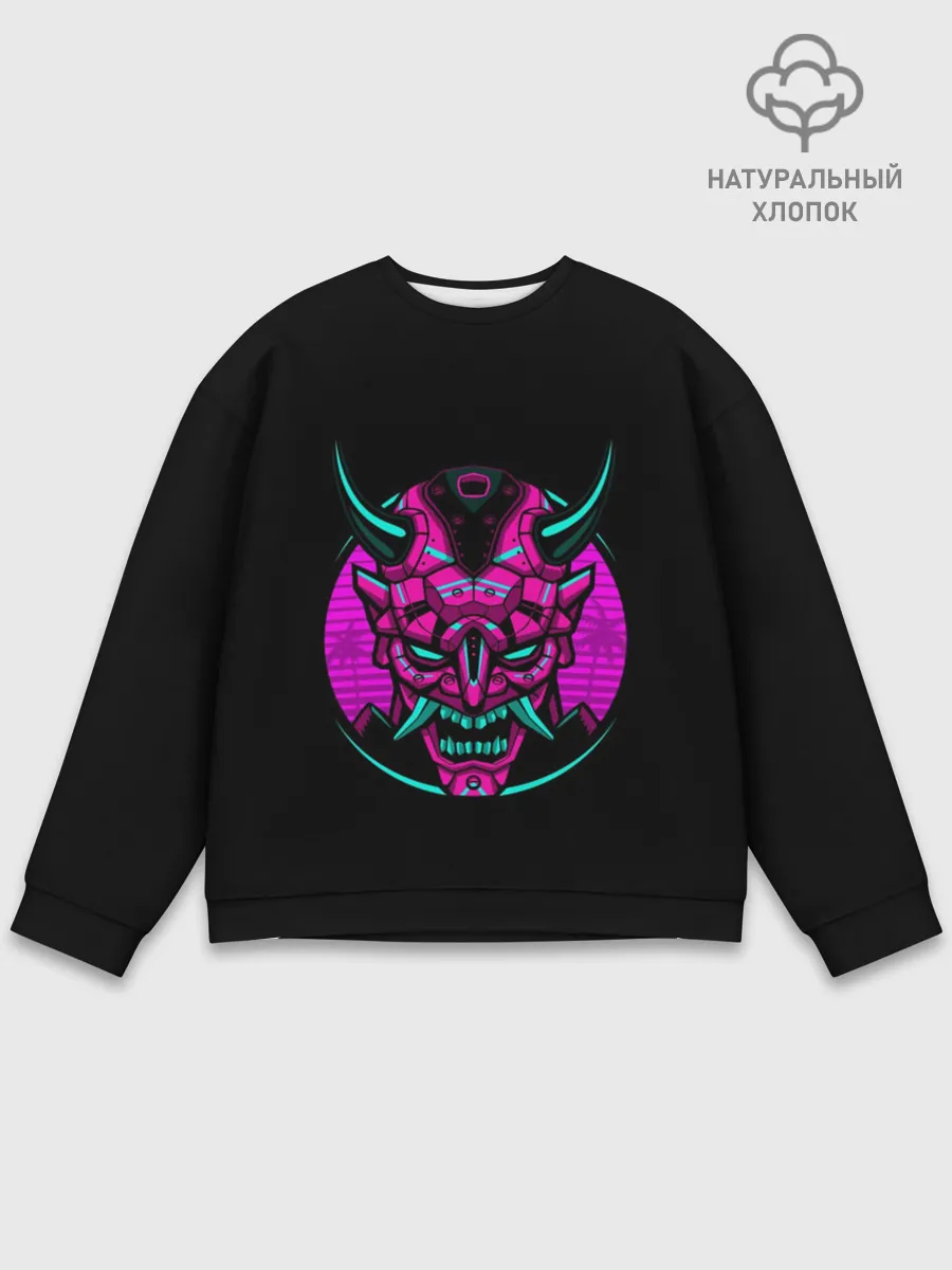 Мужской свитшот базовый / Samurai Retro Neon