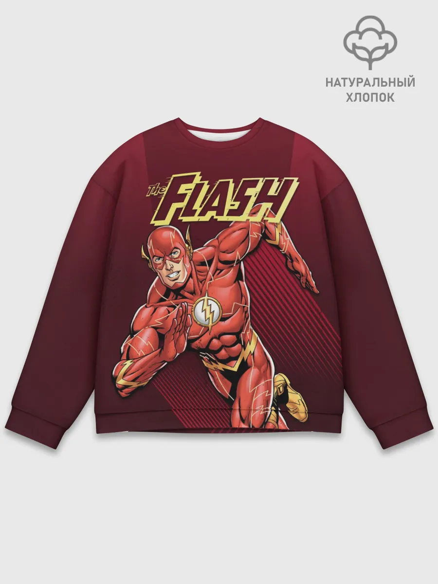 Мужской свитшот базовый / The Flash