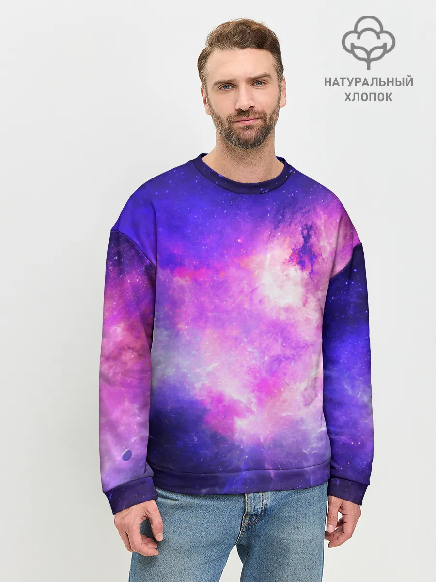 Мужской свитшот базовый / КОСМИЧЕСКИЕ КРАСКИ