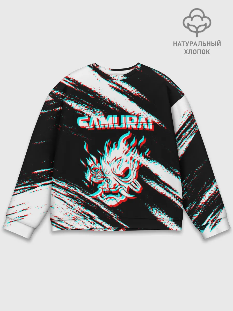 Мужской свитшот базовый / Samurai | Glitch.