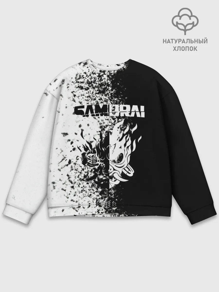Мужской свитшот базовый / Cyberpunk 2077 | Samurai.