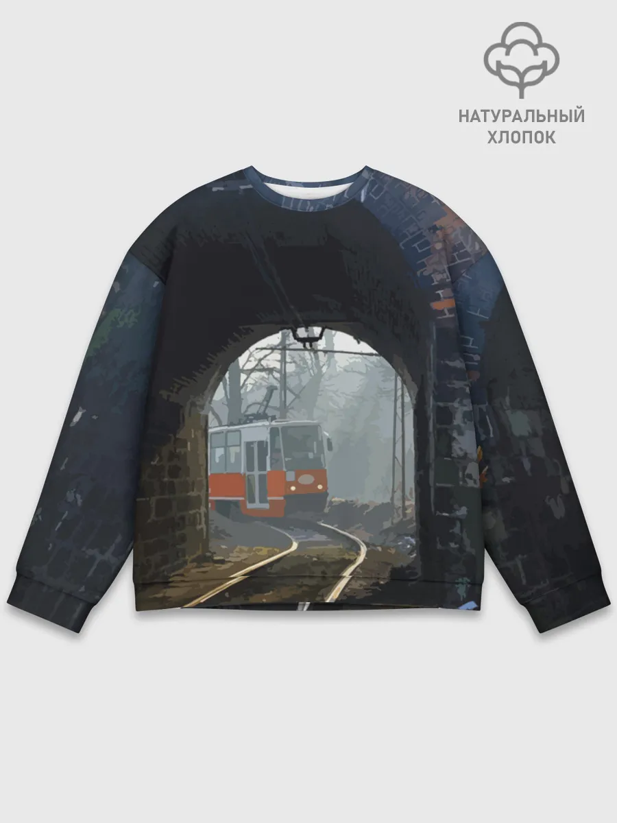 Мужской свитшот базовый / Трамвай