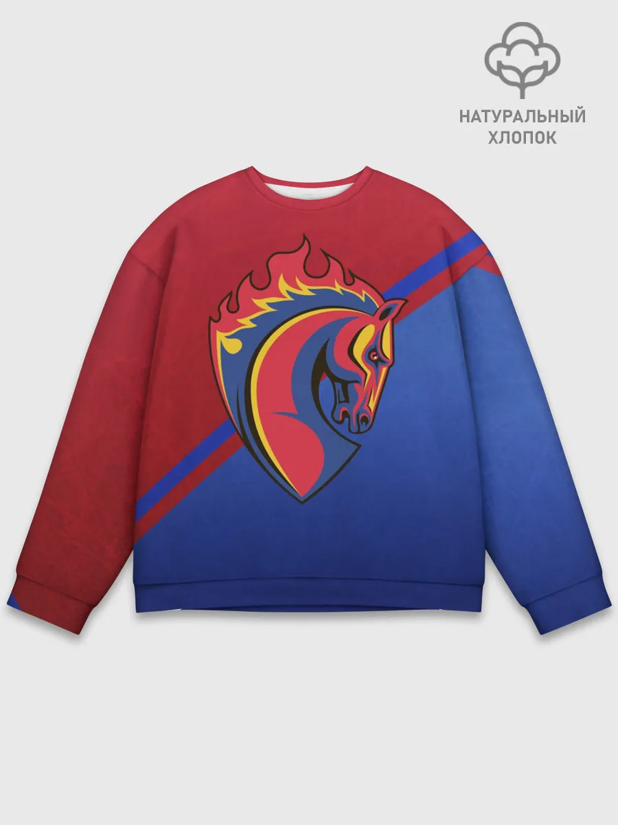 Мужской свитшот базовый / Конь!