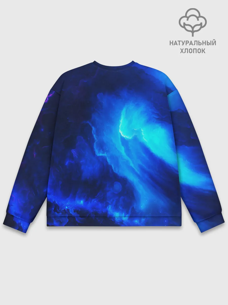Мужской свитшот базовый / СИНИЙ КОСМОС
