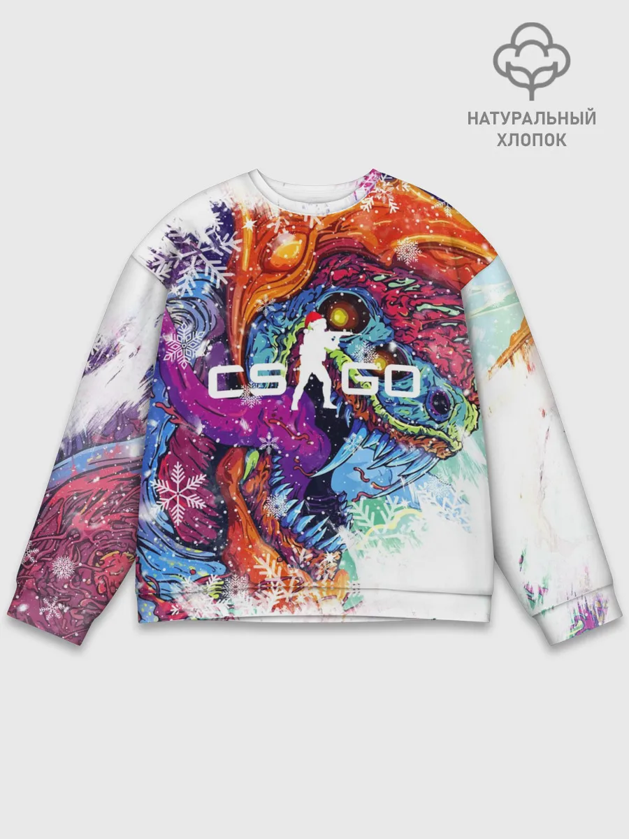 Мужской свитшот базовый / Новогодний CS GO