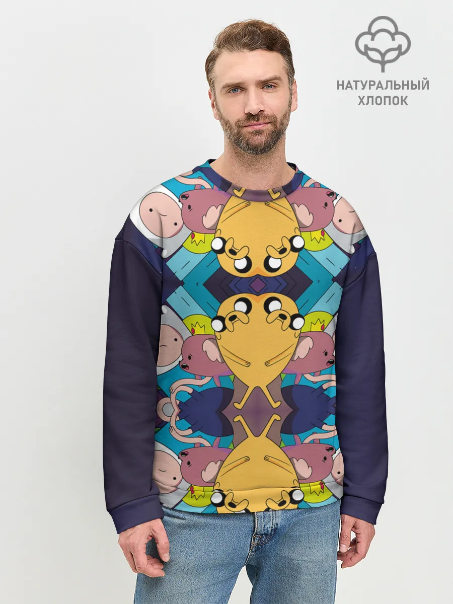 Мужской свитшот базовый / Время Приключений