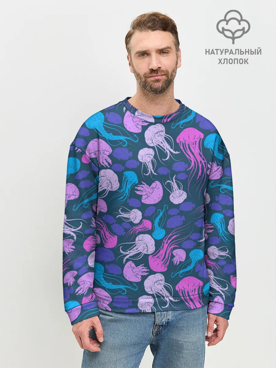 Мужской свитшот базовый / Медузы