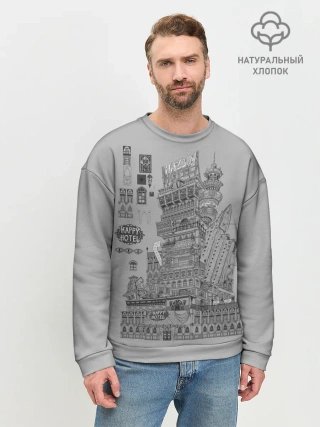 Мужской свитшот базовый / Hazbin Hotel