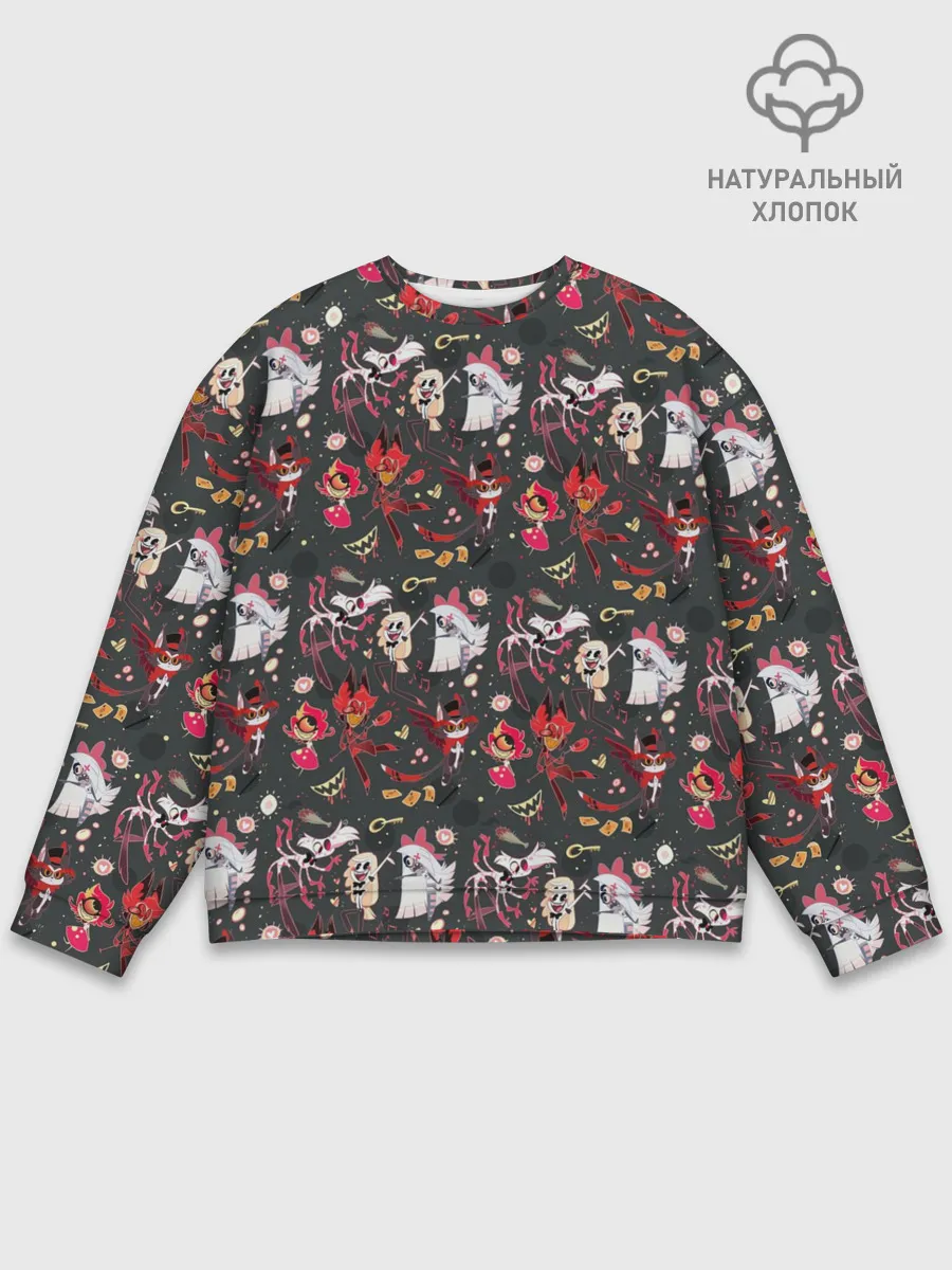 Мужской свитшот базовый / Hazbin Hotel