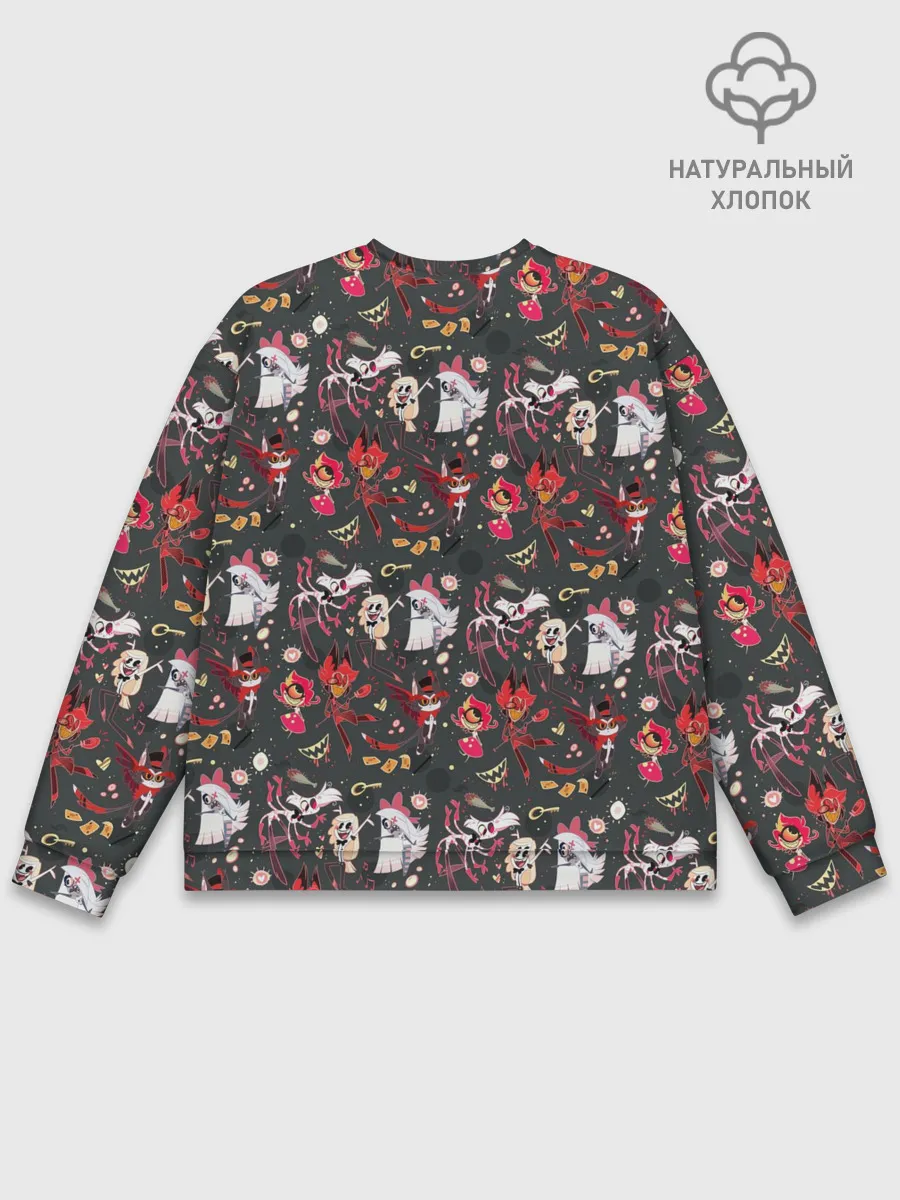 Мужской свитшот базовый / Hazbin Hotel