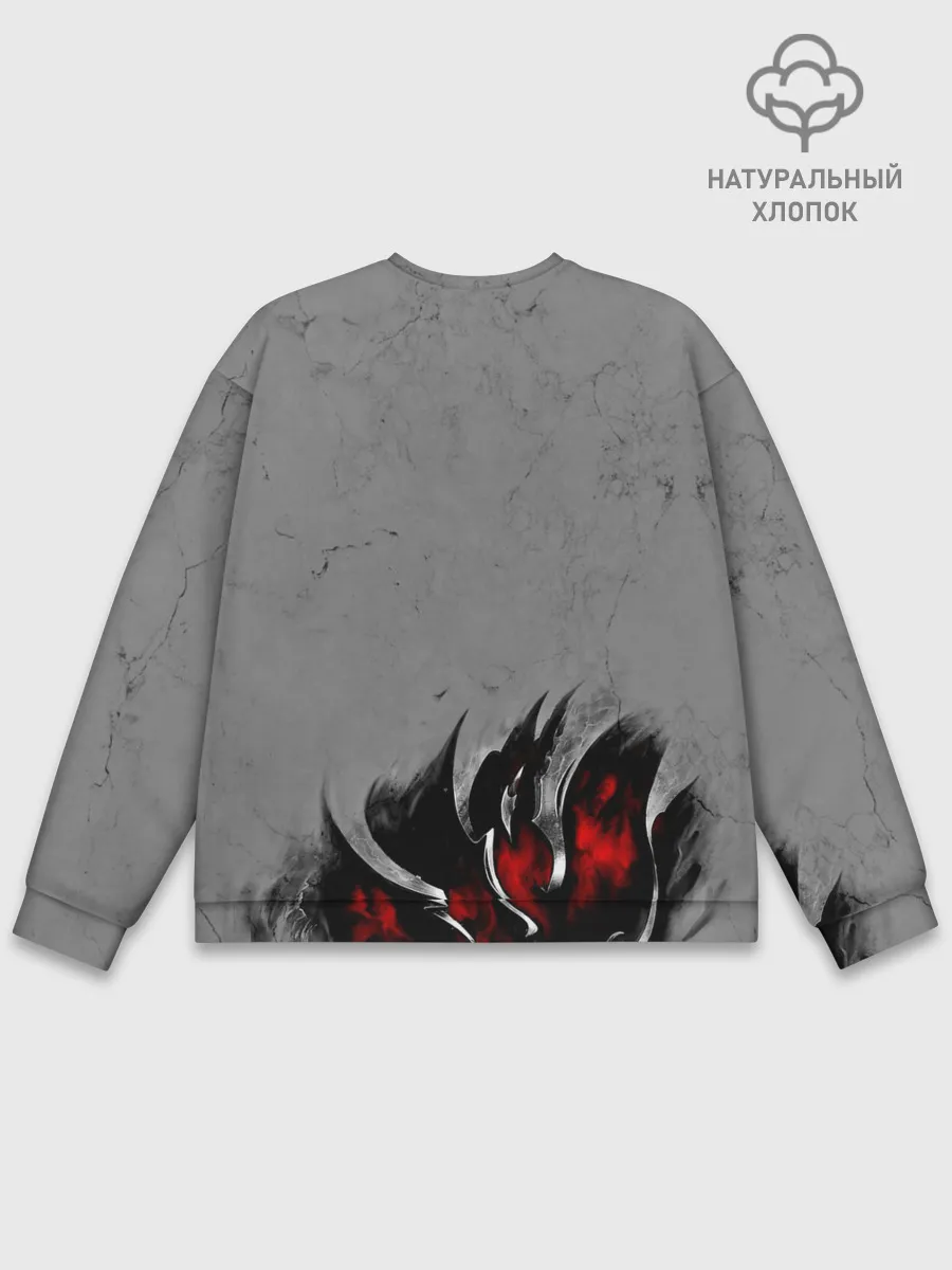 Мужской свитшот базовый / Skull through metal