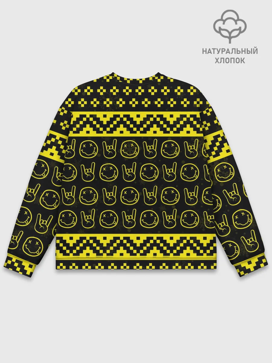 Мужской свитшот базовый / НОВОГОДНЯЯ NIRVANA