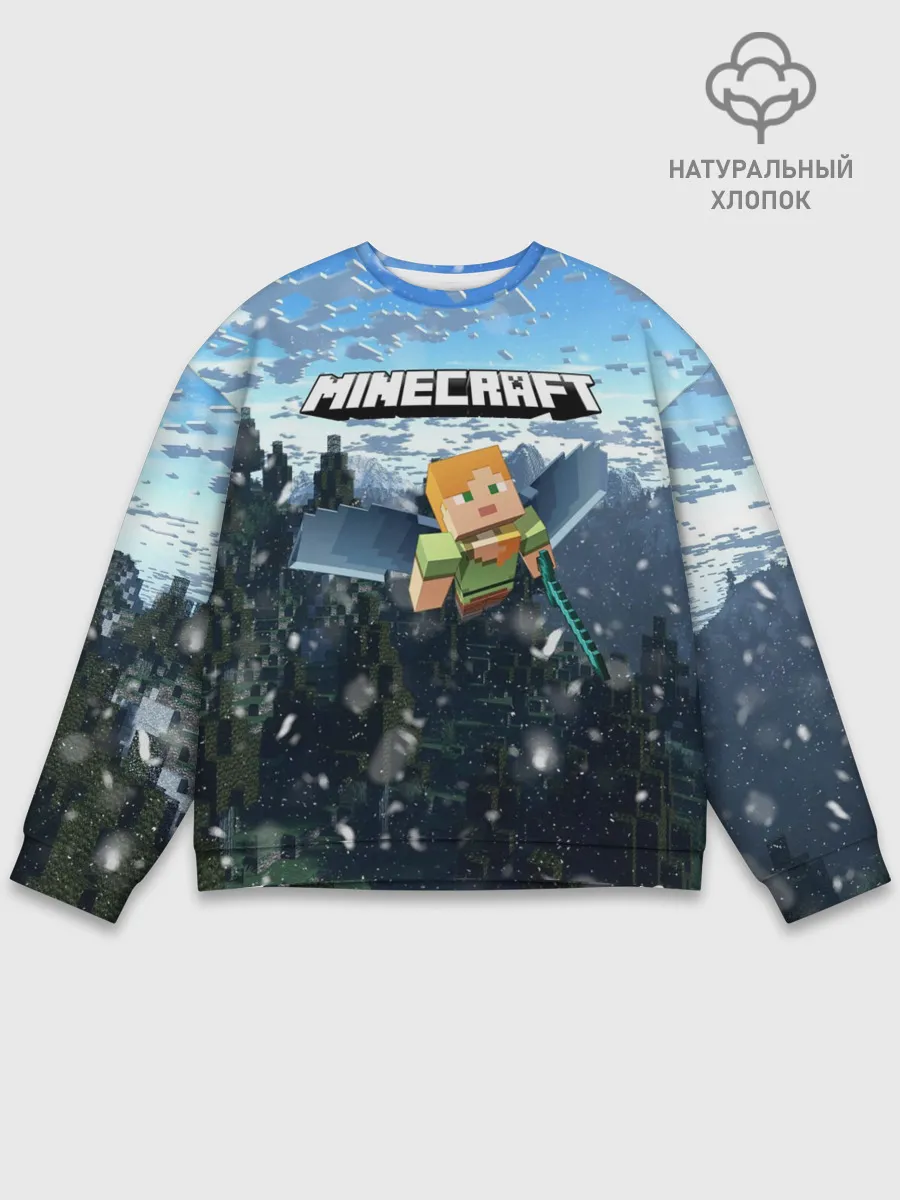 Мужской свитшот базовый / Minecraft / Майнкрафт