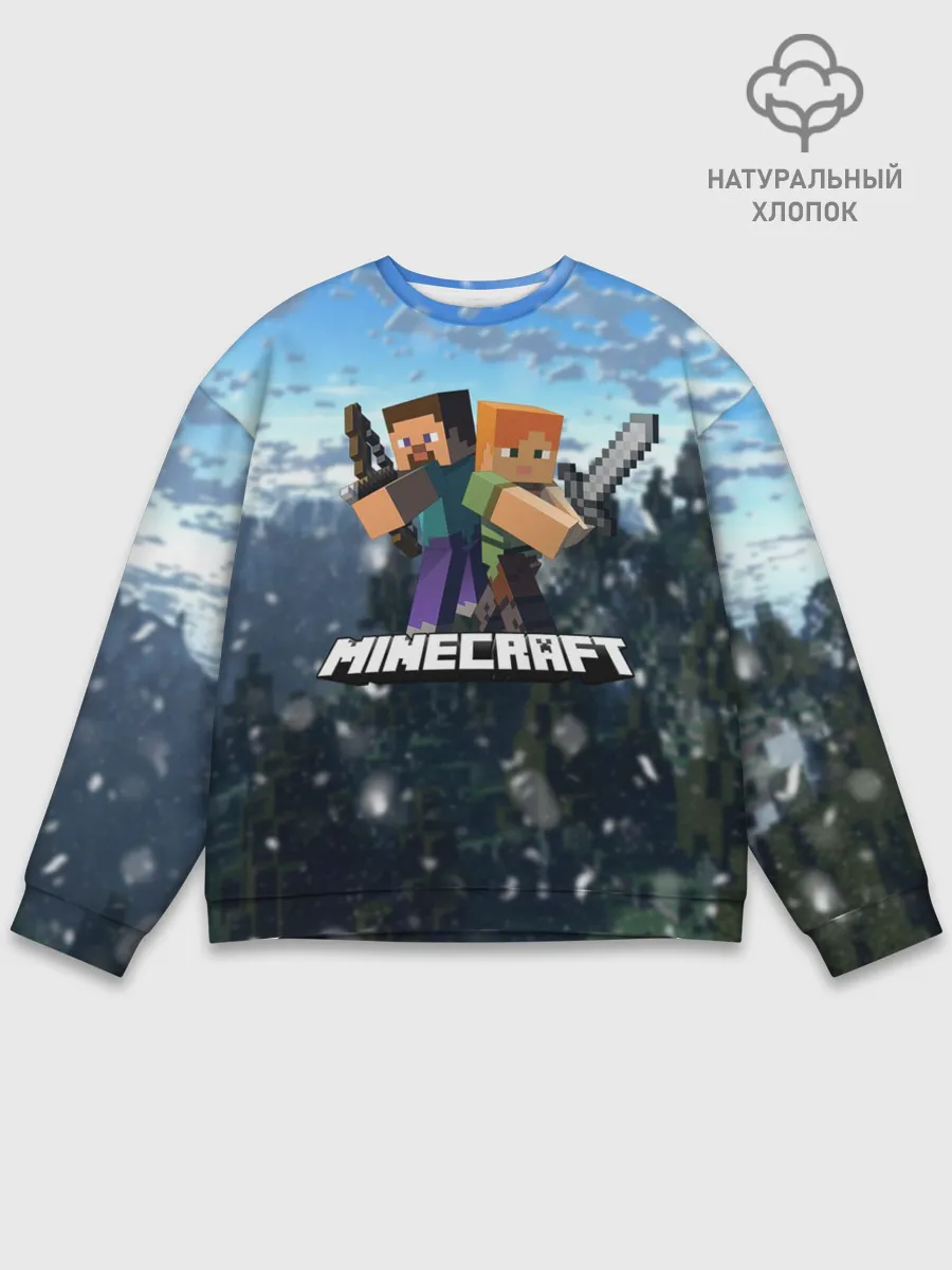 Мужской свитшот базовый / Minecraft / Майнкрафт
