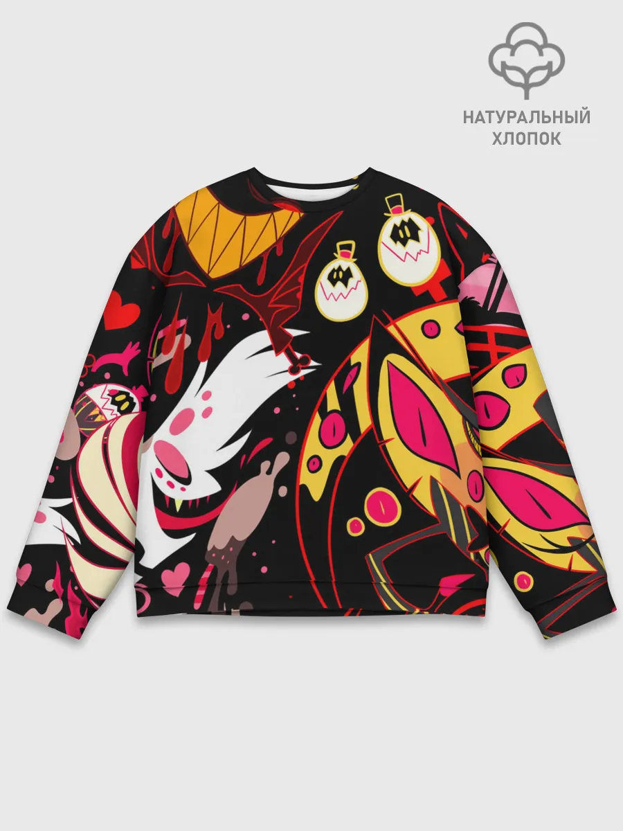 Мужской свитшот базовый / Hazbin Hotel
