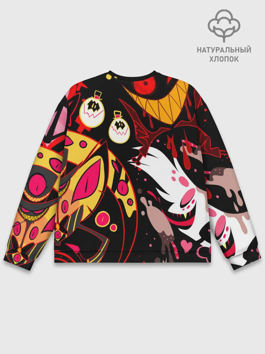 Мужской свитшот базовый / Hazbin Hotel