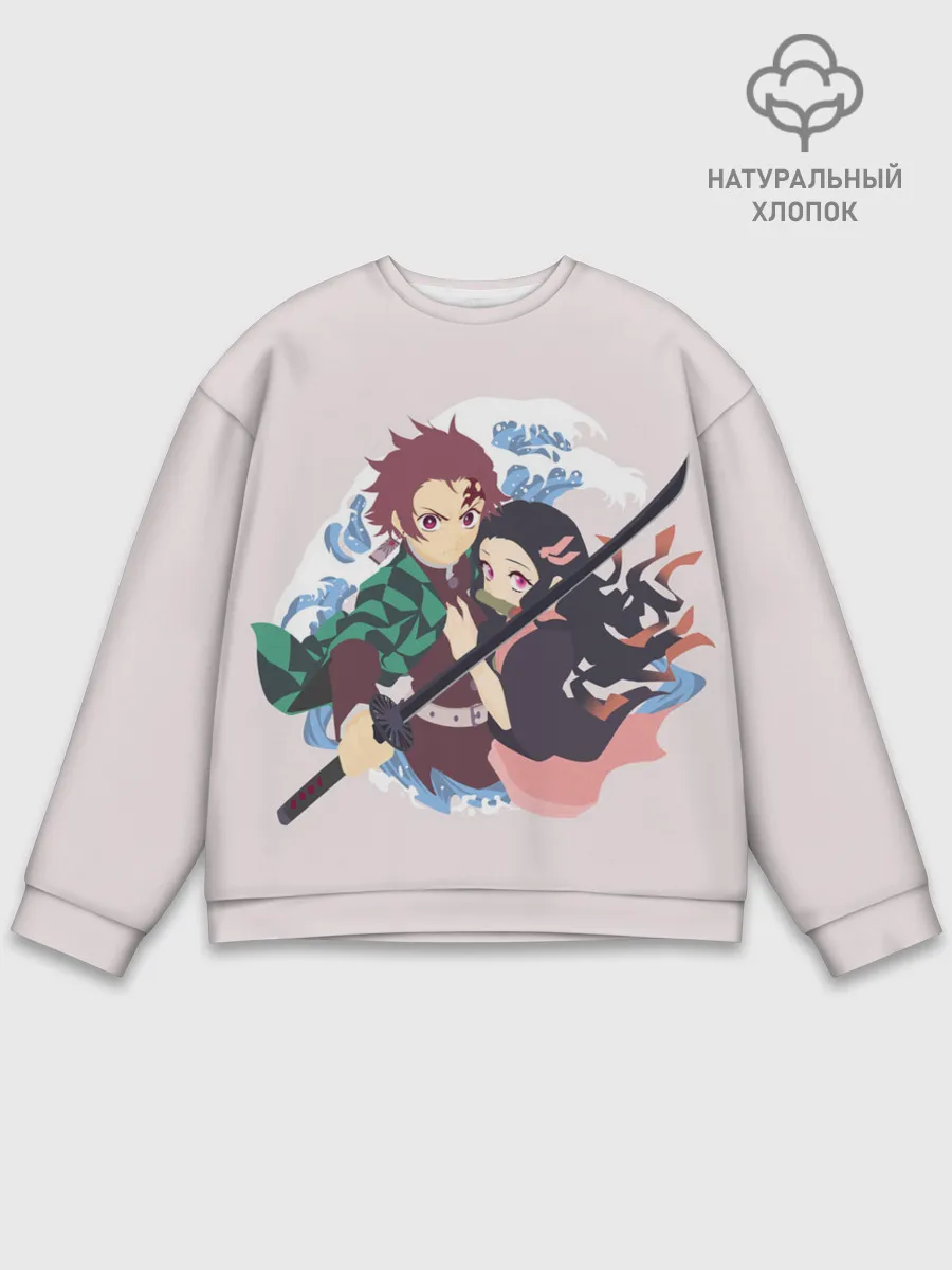 Мужской свитшот базовый / Tanjirou & Nezuko