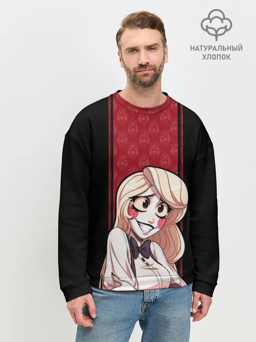 Мужской свитшот базовый / Hazbin Hotel. Charlie