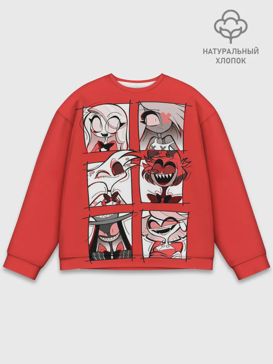 Мужской свитшот базовый / Hazbin Hotel